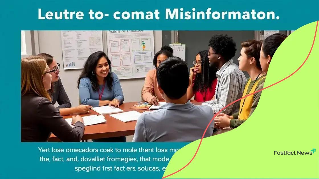 Key strategies for combating misinformation