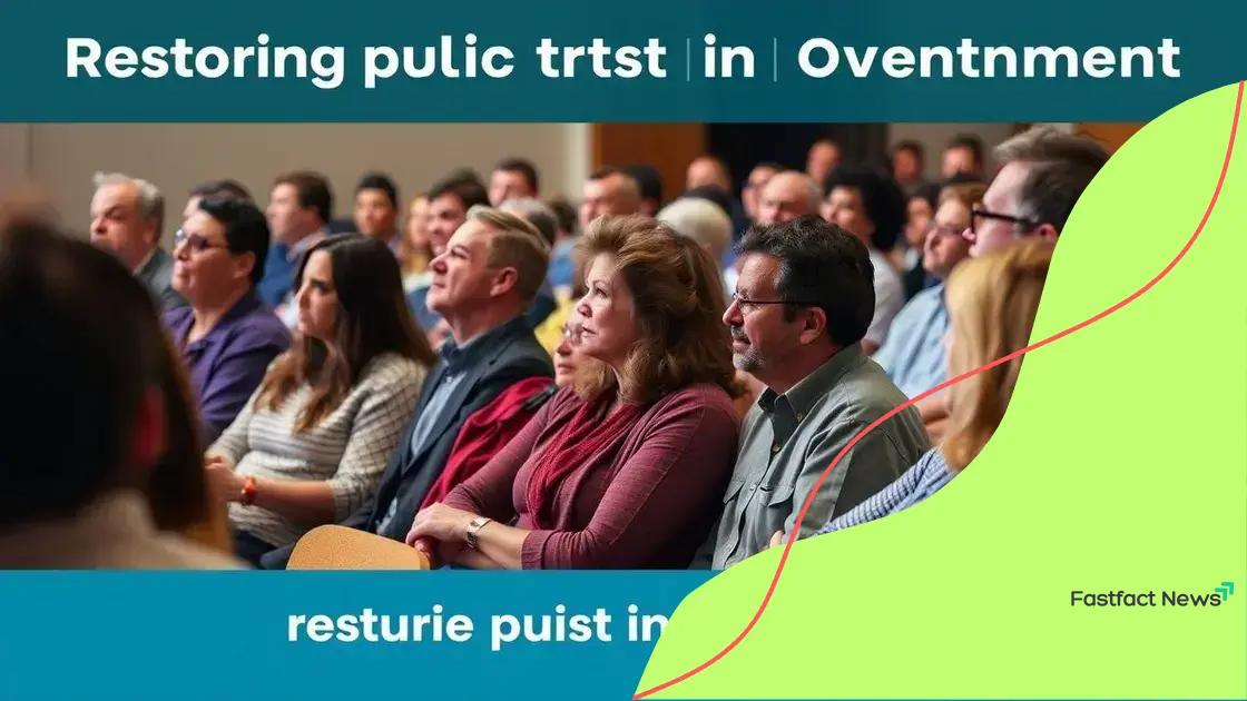 Impact on public trust