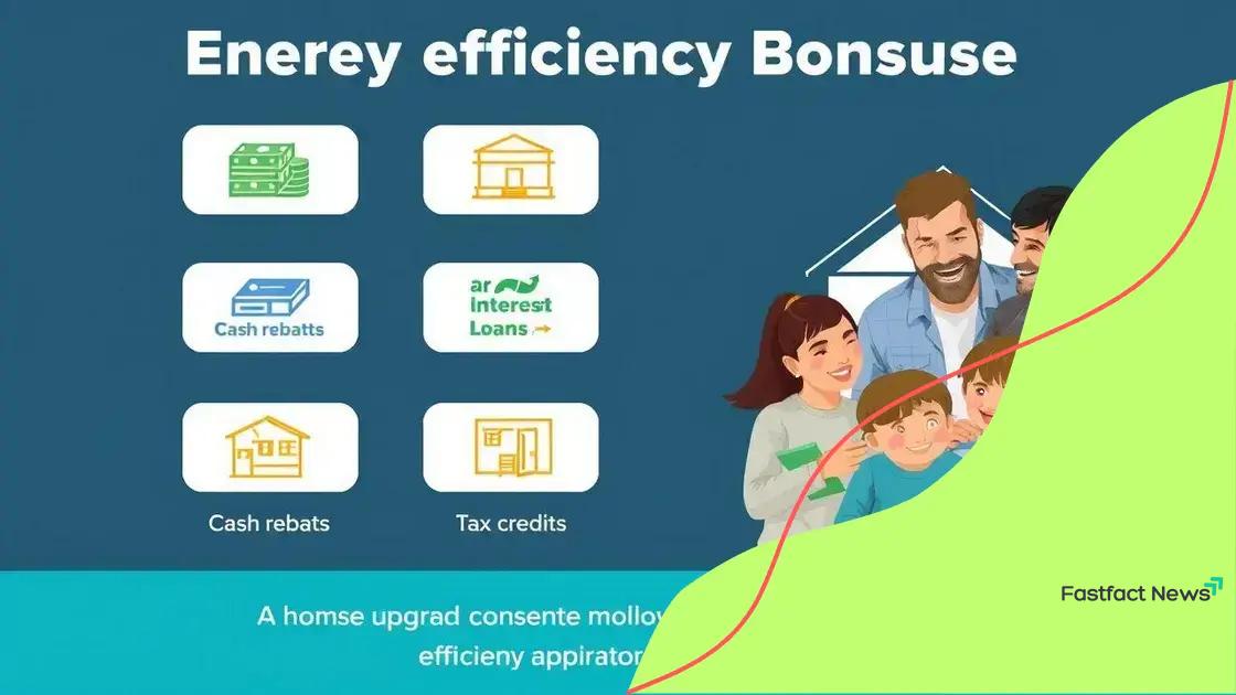 Types of available energy efficiency bonuses